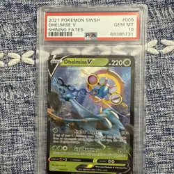 Pokemon SWSH Shining Fates Dhelmise v 2021, #009/072 PSA 10 - Image 1
