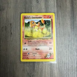 2000 POKEMON GYM HEROES BLAINE'S CHARMANDER 61/132 (COMMON) LP - Image 1