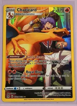 Pokemon TCG Charizard TG03/TG30 Lost Origin Trainer Gallery Ultra Rare Holo - Image 1