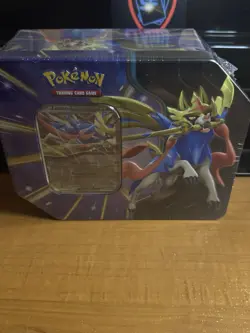Pokemon TCG Slashing Legends Tin Zacian EX Sealed - Image 1
