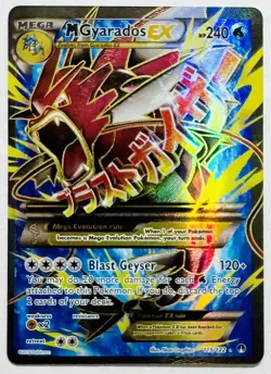 2016 Pokemon XY 115/122 Mega M Gyarados EX Full Art Breakpoint Mint !! - Image 1