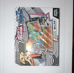 Pokemon TCG Scarlet & Violet Black & White Bolt Flare Victini Collection Box En… - Image 1