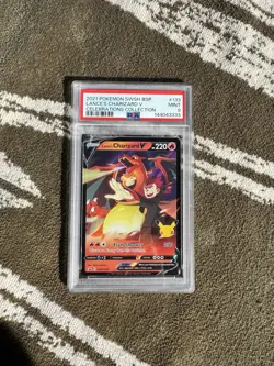 Pokemon Celebrations 2021 - Lance's Charizard V #SWSH133 - PSA 9 Mint - Image 1
