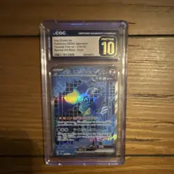 Pokemon Iron Crown ex 214/187 Sv8 Special Art Rare CGC 10 Japanese 2024 pristine - Image 1