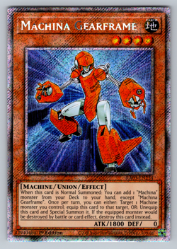 Machina Gearframe Yugioh RA03-EN234 Platinum Secret Rare PSR NM - Image 1