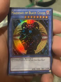YUGIOH CARD GAME Magician of Black Chaos YGLD-ENC01 ULTRA RARE HOLOGRAPHIC - Image 1