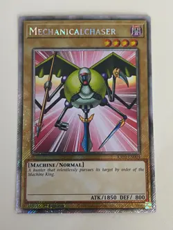 Yugioh Mechanicalchaser x 3 - 1st Edition Platinum Secret Rare NM - Free Holo A - Image 2