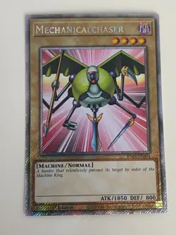 Yugioh Mechanicalchaser x 3 - 1st Edition Platinum Secret Rare NM - Free Holo A - Image 3