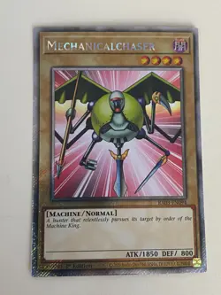 Yugioh Mechanicalchaser x 3 - 1st Edition Platinum Secret Rare NM - Free Holo A - Image 4
