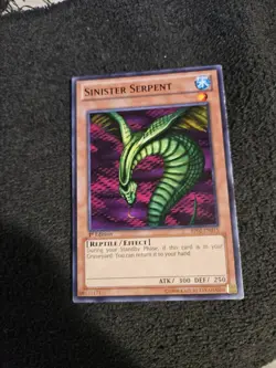 1 x Sinister Serpent - BP02-EN015 - Common - 1st Edition - English - Image 1