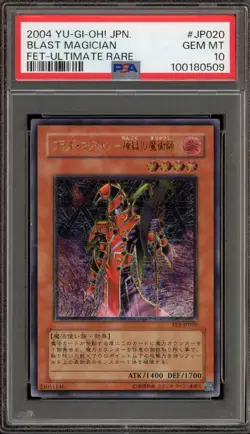 Yu-Gi-Oh! Blast Magician Japanese Ultimate Rare FET-JP020 PSA 10 Gem Mint - Image 1