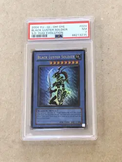 2004 Yu-Gi-Oh! BLACK LUSTER SOLDIER SYE-024 Ultra Rare PSA 7 - Image 1
