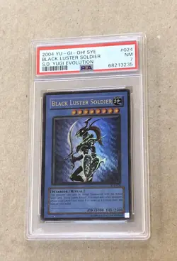 2004 Yu-Gi-Oh! BLACK LUSTER SOLDIER SYE-024 Ultra Rare PSA 7 - Image 2