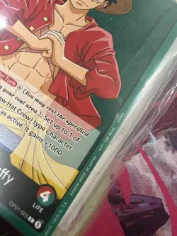 Monkey D. Luffy OP01-003 Pre-Errata One Piece Deck Sealed “Not For Sale” Stamp - Image 2