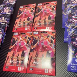 One Piece TCG Heroines Edition EB-03 Vol. 2 Tin Azure Seas Seven 4 Pack Lot - Image 4