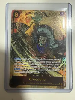 Crocodile OP14-120 SEC Alt Art Secret Rare One Piece OP14 Azure Sea NM - Image 1