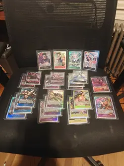 One Piece TCG SR LOT - 22 Cards - NM/M - Rob Lucci Gol.D.Roger & Monkey.D.Luffy - Image 1