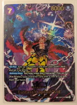 One Piece The Azure Sea’s Seven Eustass Captain Kid EB04-039 SP Alternate Alt NM - Image 1