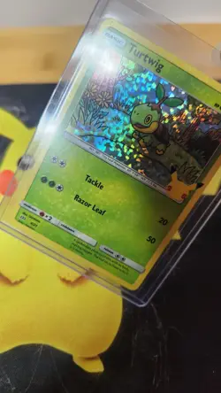 Turtwig HEAVY HOLO BLEED 4/25 2021 McDonald's 25th Anniversary Pokemon Card - Nm - Image 3