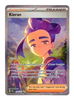 Kieran 174/131 SIR Prismatic Evolutions Pokemon Card NM - Image 1