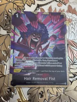 One Piece Card Game Hair Removal Fist OP12-098 Premium Alt Art - Image 1