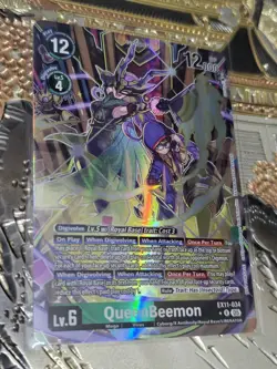 Digimon Card Game QueenBeemon (Box Topper) Rare Dawn of Liberator EX11-034 - Image 1
