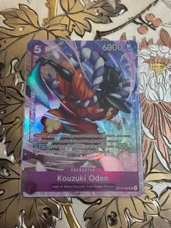 One Piece Card Game Kouzuki Oden Carrying On His Will OP13-063 Premium Alt Art - Image 1