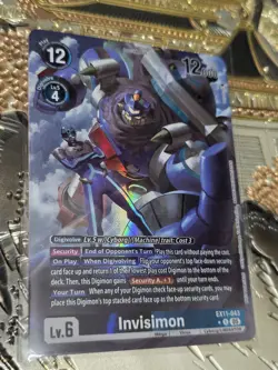Digimon Card Game Invisimon (Box Topper) Rare Dawn of Liberator EX11-043 - Image 1
