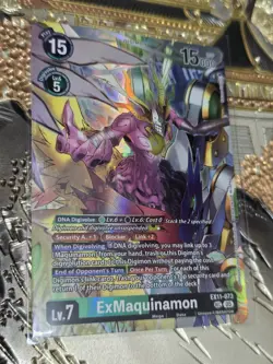Digimon Card Game ExMaquinamon Secret Rare Dawn of Liberator EX11-073 - Image 1