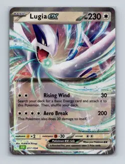 Lugia ex 017 Pokemon TCG Classic: Venusaur Deck Promo Card NM+ - Image 1