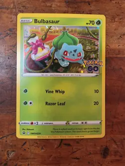 Bulbasaur SWSH231 Pokemon Go Black Star Promo Holo Card TCG Rare - Image 1