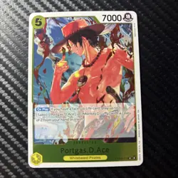 One Piece CCG Portgas D. Ace Rare Foil Card PRB02-018 NM - Image 1