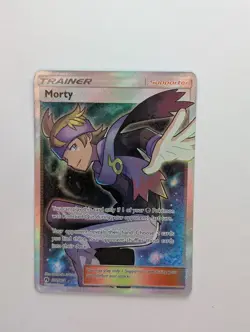 Morty - 212/214 - Pokemon Lost Thunder Sun & Moon Full Art Ultra Rare Card NM - Image 1