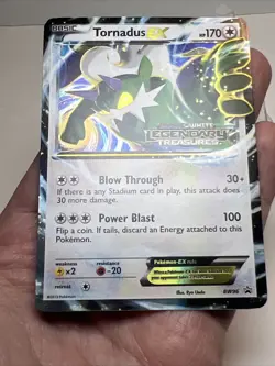 LP Tornadus EX BW96 Stamped Prerelease Black and White Promos Holo Pokemon Card - Image 3