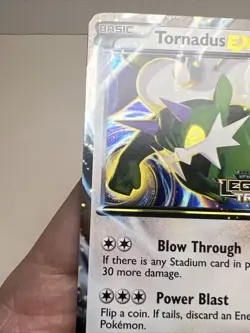 LP Tornadus EX BW96 Stamped Prerelease Black and White Promos Holo Pokemon Card - Image 4
