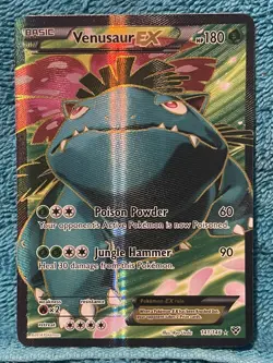 Pokemon Venusaur EX Full Art Ultra Rare Holo Card 141/146 XY 180HP - Image 1
