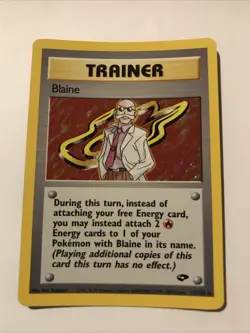 Blaine Trainer Holo 17/132 Gym Challenge - Pokemon Card - Image 1