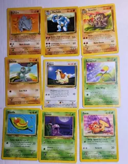 VINTAGE POKEMON CARD LOT OF 21 - BASE SET, FOSSIL, JUNGLE, SOME 1ST EDITION - Image 2
