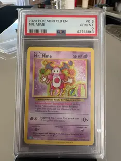 Mr. Mime 013/034 Trading Card Game Classic Holo PSA 10 English - Image 1