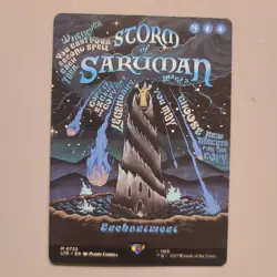 MTG Storm of Saruman (Borderless Poster) - The Lord of the Rings (LTR) NM - Image 1