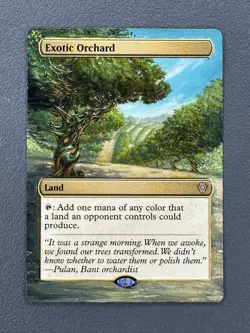Exotic Orchard MTG Lorwyn Eclipsed Commander Hand Painted Extended Altered Art v - Image 1