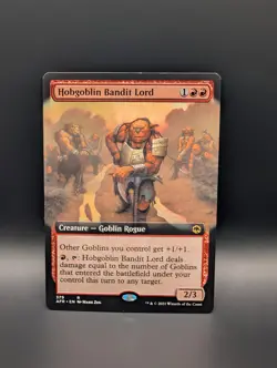 MTG - Hobgoblin Bandit Lord - EXTENDED ART - Creature (Goblin Rogue) - AFR #379 - Image 1