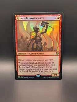 MTG - Rundvelt Hordemaster - FOIL - Creature (Goblin Warrior) - DMU #142 - Rare - Image 1