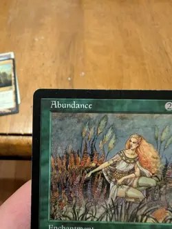 Magic: The Gathering Abundance Rare Urza's Saga Enchantment Green 1998 Rebecca … - Image 2