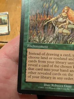 Magic: The Gathering Abundance Rare Urza's Saga Enchantment Green 1998 Rebecca … - Image 5