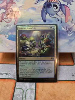 NM Foil Lessons from Life, MTG, TMNT, Magic the Gathering, 155 - Image 1