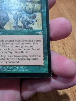 Magic: The Gathering Saproling Burst Rare Nemesis Enchantment Green Carl Critch… - Image 4