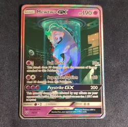 Pokemon Mewtwo GX 78/73 Shining Legends Full Art Holo Shiny Rare Card - Image 1