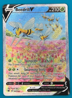 Pokemon Beedrill v Alt Art 161/189 Astral Radiance Card Mint Condition - Image 1