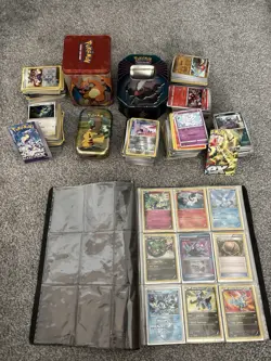 Pokemon Collection With Tins, V, Vstar, Vmax, X-Y Era Holos, Cans, Binder, Bulk - Image 4